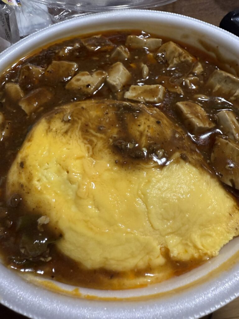 ふんわり玉子のシビ辛麻婆天津飯